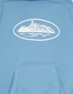 Sweat à capuche Corteiz Alcatraz bleu