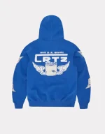 Sweat à capuche double zip Corteiz Gasolina Bleu Roi